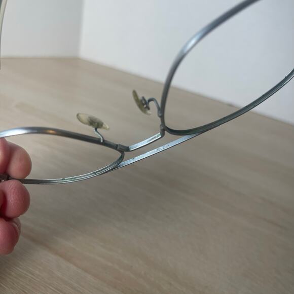 Randolph Engineering Aviator Sunglasses 5 1/2 Matte Chrome Frames Only READ - Picture 9 of 10